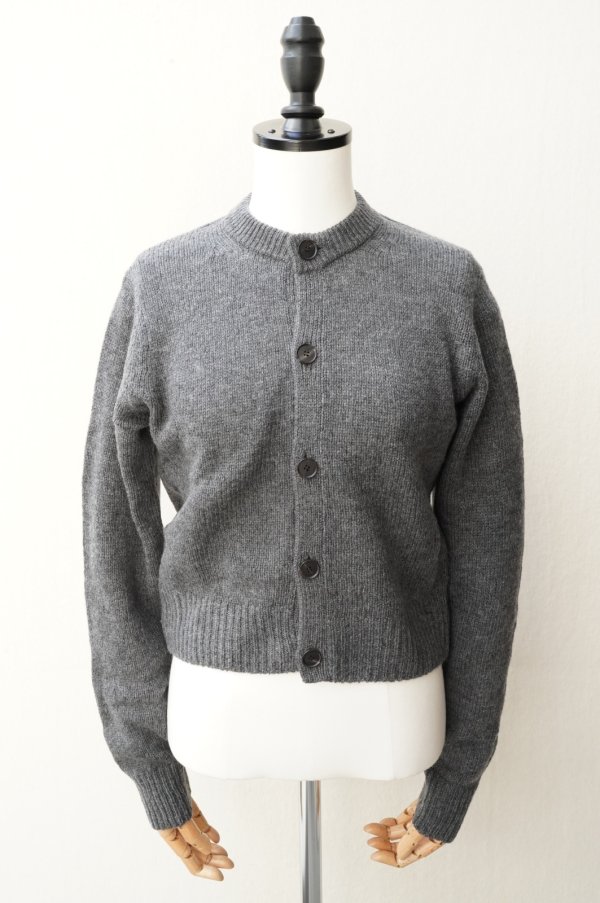 画像2:  AURALEE　 WOOL CASHMERE SILK KNIT CARDIGAN 　 col. GRAY