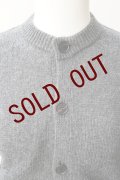 -50% AURALEE　 WOOL CASHMERE SILK KNIT CARDIGAN 　 col. GRAY