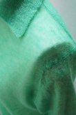 画像3:  AURALEE　 KID MOHAIR SHEER KNIT SHIRT CARDIGAN 　 col. GREEN (3)