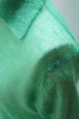 画像3:  AURALEE　 KID MOHAIR SHEER KNIT SHIRT CARDIGAN 　 col. GREEN