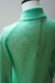 画像5:  AURALEE　 KID MOHAIR SHEER KNIT SHIRT CARDIGAN 　 col. GREEN