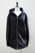 画像1: BOWTE　<br />WOOL MELTON HOODED BLOUSON　<br />col.BLACK (1)