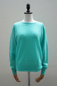 eleven 2nd　 Boat Neck Jumper　 col.Opal Green