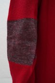 画像7: 再入荷  eleven 2nd   Elbow Patch Cardigan  col.Red