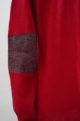 画像6: 再入荷  eleven 2nd   Elbow Patch Cardigan  col.Red