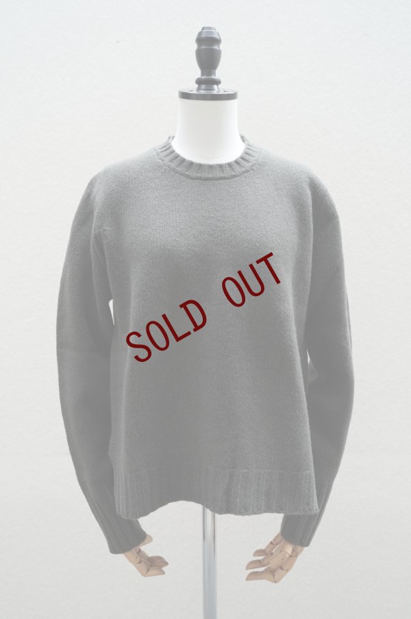 画像1: eleven 2nd   Round Neck Sweater  col.Olive