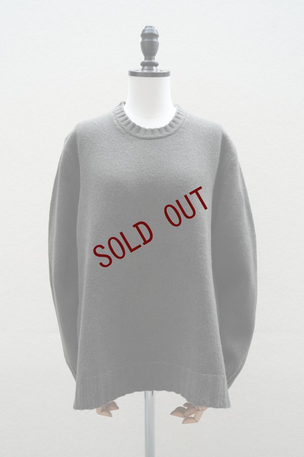 画像1: eleven 2nd   MENS  Round Neck Sweater  col.Olive