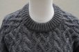 画像2: TENNE HANDCRAFTED MODERN　<br />VOLUME SLEEVE ALAN KNIT PULLOVER　<br />col. CHARCOAL (2)