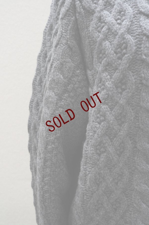 画像3: TENNE HANDCRAFTED MODERN　 VOLUME SLEEVE ALAN KNIT PULLOVER　 col. CHARCOAL