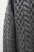 画像8: TENNE HANDCRAFTED MODERN　 VOLUME SLEEVE ALAN KNIT PULLOVER　 col. CHARCOAL