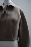 画像4:  AURALEE　 SPONGE WOOL MELTON SHORT BLOUSON　 col. TOP BROWN (4)