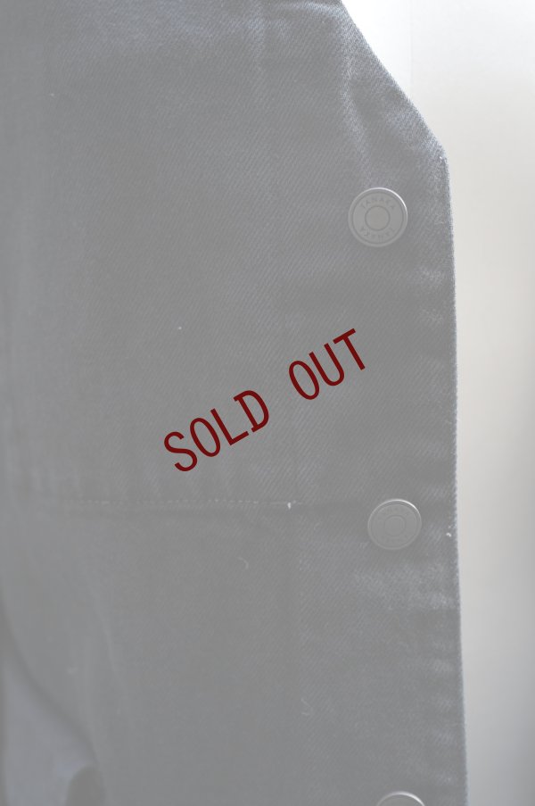 画像7: TANAKA　 NO COLLAR JEAN JACKET　 col.OVERDYE BLACK