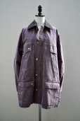 画像1:  AURALEE　<br />WASHED ORGANIC CANVAS HUNTING BLOUSON　<br />col. PURPLE (1)