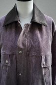 画像2:  AURALEE　<br />WASHED ORGANIC CANVAS HUNTING BLOUSON　<br />col. PURPLE (2)