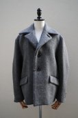 画像1: BOWTE　<br />DOUBLE SHAGGY KID MOHAIR SHORT COAT　<br />col.GREY (1)