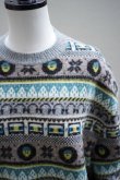 画像3: BOWTE　 FAIRISLE AND BRID ROCK' N' ROLL JACQUARD KNIT　 col.GREY (3)