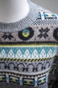 画像1: BOWTE　<br />FAIRISLE AND BRID ROCK' N' ROLL JACQUARD KNIT　<br />col.GREY (1)