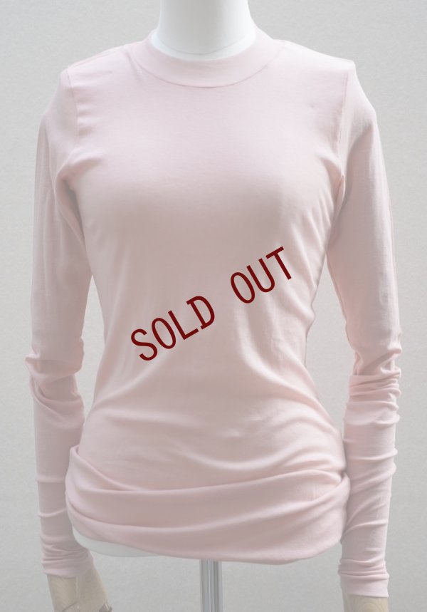 画像1:  AURALEE　  SUPER HIGH GAUGE SHEER RIB  L/S TEE 　 col. LIGHT PINK