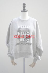 Oblada　 HELLO SWEAT　 col.GRAY