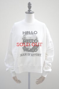 Oblada　 HELLO SWEAT　 col.WHITE