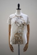 pas deux pareils　 KYOTO MARBLE　 テーラーTシャツ　 col.WHITE MARBLE
