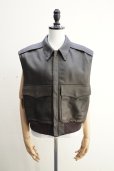 画像1: BOWTE　<br />LAMB LEATHER A-2 SLEEVELESS BLOUSON　<br />col.BROWN  (1)