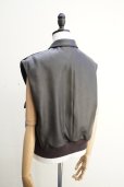 画像5: BOWTE　 LAMB LEATHER A-2 SLEEVELESS BLOUSON　 col.BROWN 