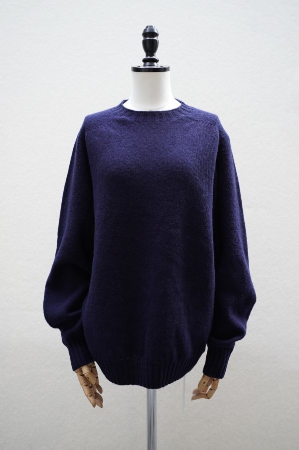 画像2: BLESS　 N°80 Pearlpad sweater　 col.Navy/Brown