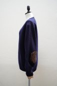 画像3: BLESS　<br />N°80 Pearlpad sweater　<br />col.Navy/Brown (3)