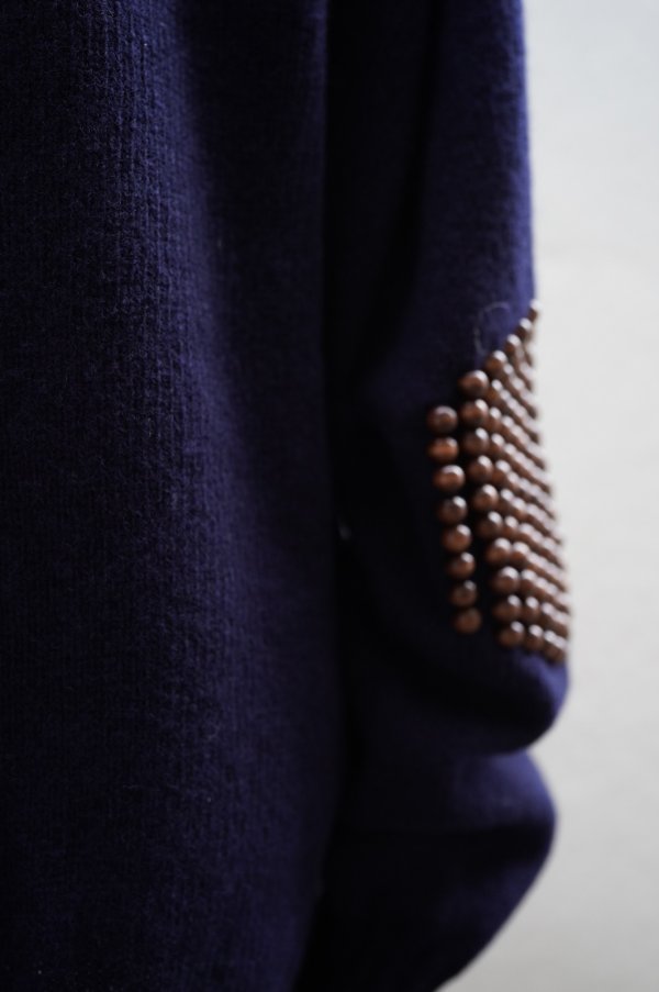 画像5: BLESS　 N°80 Pearlpad sweater　 col.Navy/Brown