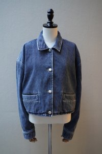 BOWTE　 REUSE SEA ISLAND COTTON SELVAGE DENIM CLASH WASHED JACKET　 col.CHEMICAL WASHED