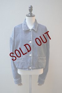 BOWTE　 REUSE SEA ISLAND COTTON SELVAGE DENIM CLASH WASHED JACKET　 col.CHEMICAL WASHED