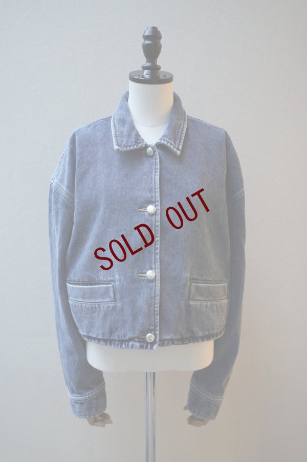 画像1: BOWTE　 REUSE SEA ISLAND COTTON SELVAGE DENIM CLASH WASHED JACKET　 col.CHEMICAL WASHED