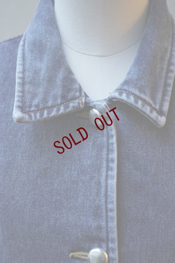 画像2: BOWTE　 REUSE SEA ISLAND COTTON SELVAGE DENIM CLASH WASHED JACKET　 col.CHEMICAL WASHED