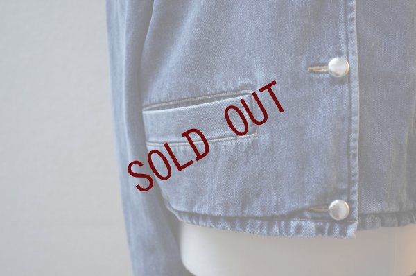 画像3: BOWTE　 REUSE SEA ISLAND COTTON SELVAGE DENIM CLASH WASHED JACKET　 col.CHEMICAL WASHED