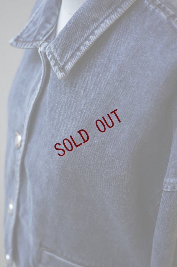 画像6: BOWTE　 REUSE SEA ISLAND COTTON SELVAGE DENIM CLASH WASHED JACKET　 col.CHEMICAL WASHED