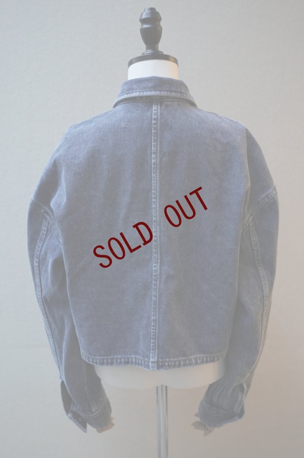 画像7: BOWTE　 REUSE SEA ISLAND COTTON SELVAGE DENIM CLASH WASHED JACKET　 col.CHEMICAL WASHED