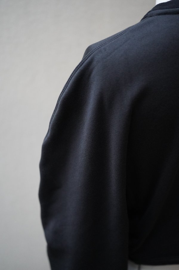 画像4: BOWTE　 SUVIN COTTON BLEND BACK PILE WIDE&SHORT TOPS　 col.BLACK