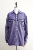 画像1: TANAKA　<br />WESTERN SHIRT　<br />col.PURPLE (1)