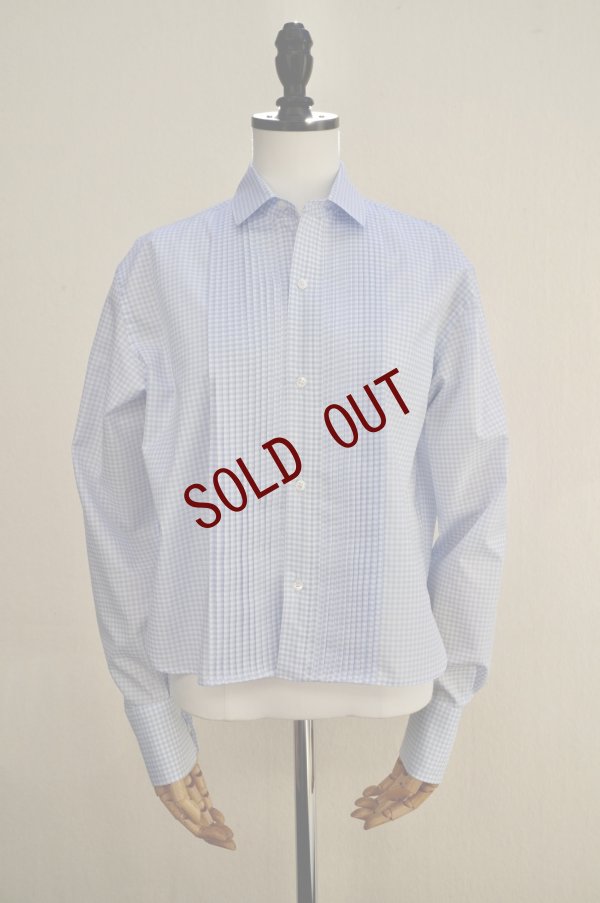 画像2: BOWTE　 ALUMO GINGHAM CHECK PIN TUCK SHORT LENGTH SHIRT　 col.GINGHAM