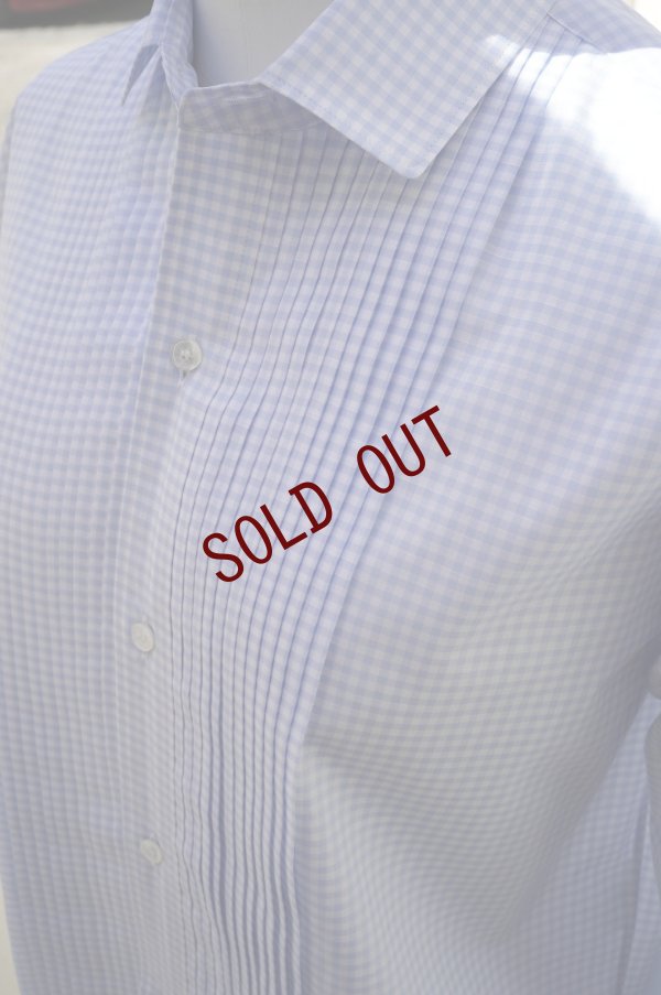 画像1: BOWTE　 ALUMO GINGHAM CHECK PIN TUCK SHORT LENGTH SHIRT　 col.GINGHAM