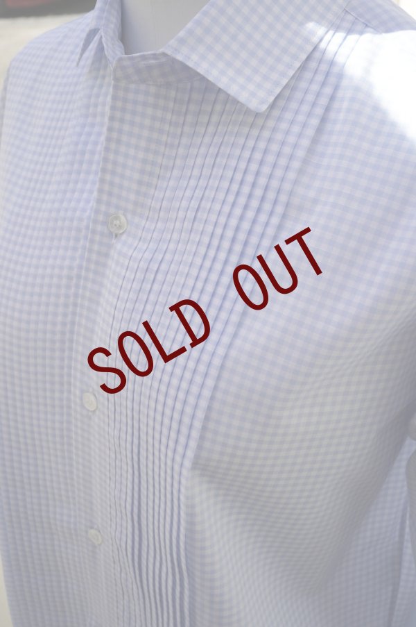 画像1: BOWTE　 ALUMO GINGHAM CHECK PIN TUCK SHORT LENGTH SHIRT　 col.GINGHAM (1)