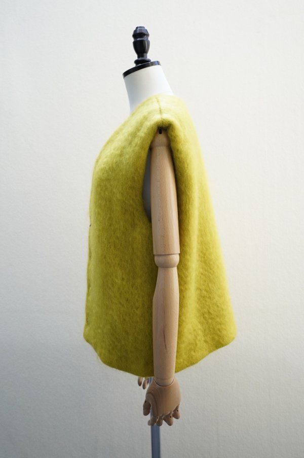 画像2: BOWTE　 UK FABRIC MOHAIR "WAY FRONT VEST　 col.AMBER