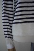 画像3: eleven 2nd　 Linen Cotton Border Cardigan　 col.White Navy (3)