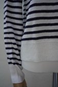 画像3: eleven 2nd　 Linen Cotton Border Cardigan　 col.White Navy