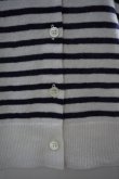 画像4: eleven 2nd　 Linen Cotton Border Cardigan　 col.White Navy (4)