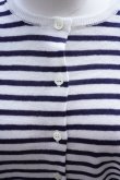 画像5: eleven 2nd　 Linen Cotton Border Cardigan　 col.White Navy (5)