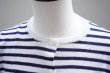 画像6: eleven 2nd　 Linen Cotton Border Cardigan　 col.White Navy (6)