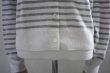 画像4: eleven 2nd MEN'S　 Linen Cotton Border Cardigan　 col.White Grey (4)