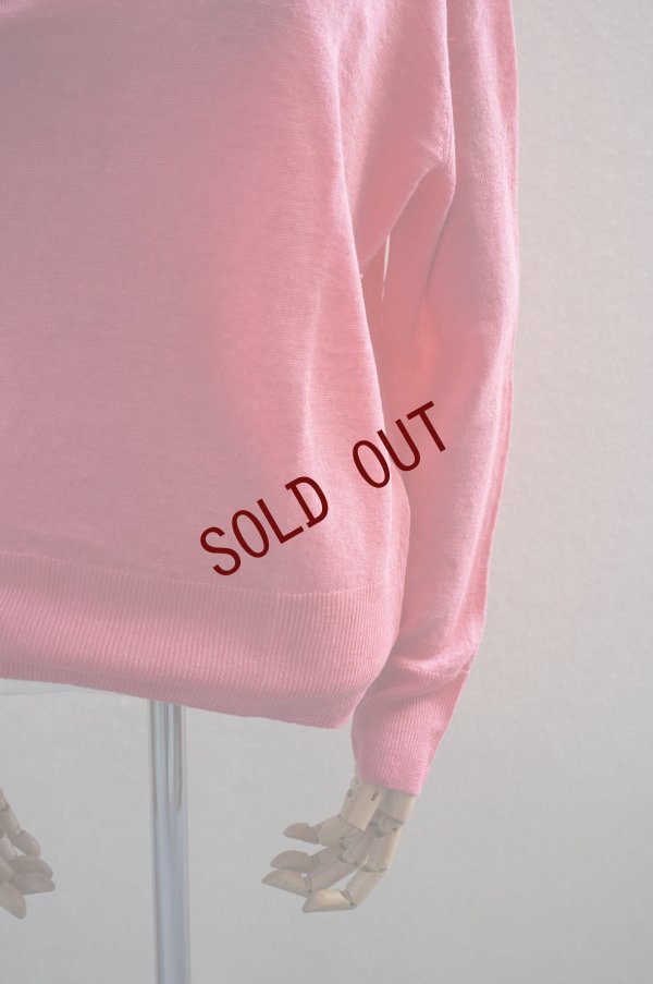 画像3: eleven 2nd　 Fine Linen V-neck Jumper　 col.cherry